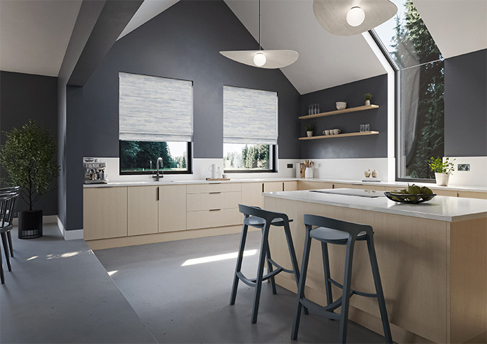 Glamour, Slate Blue - Twist&Fit Roman Blind - Image 6